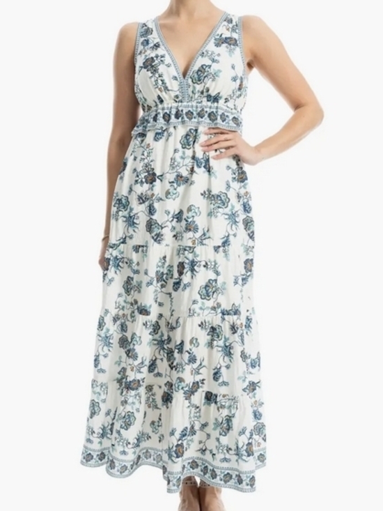 Max Studio Dresses & Skirts - Max Studios Sleeveless Maxi Floral Dress Size Small